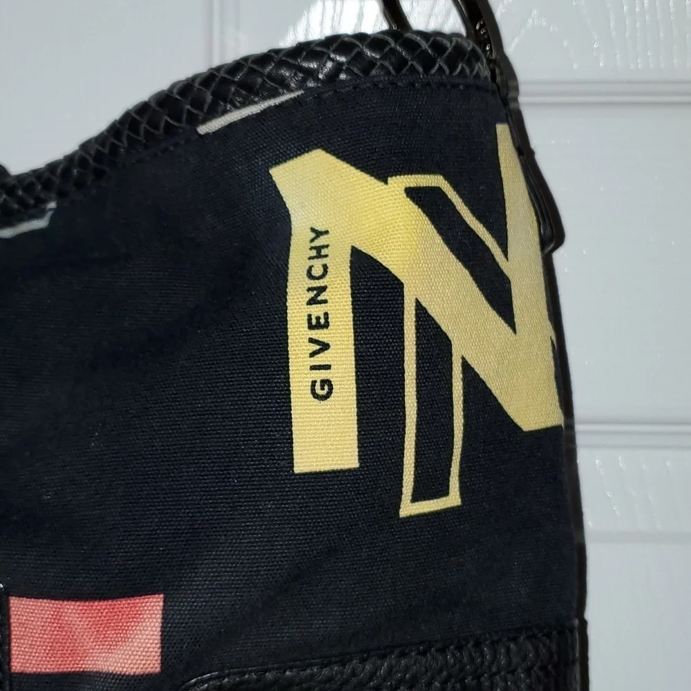 Givenchy Rare Vintage Monogram Logo Hobo Shoulder Bag Purse